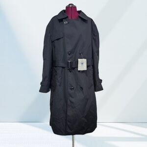 Defense Logistics Agency Garrison Collection All Weather Trench Coat Black 44R